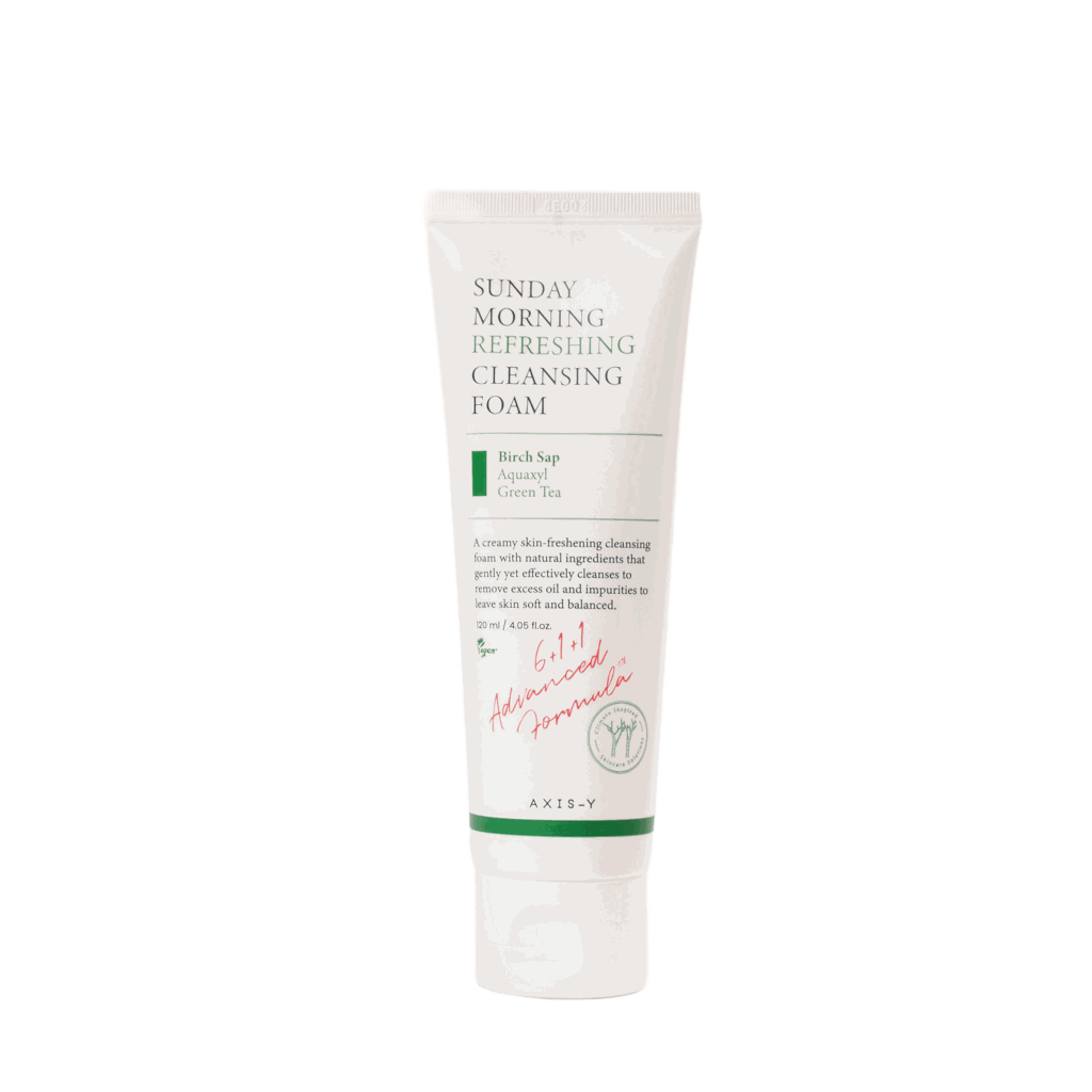 Centella AAXIS-Y Sunday Morning Refreshing Cleansing Foamsiatica white cleansing foam tube with green label accents
