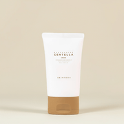 Crema viso Madagascar centella cream in tubo bianco con tappo color beige e scritte marroni SKIN1004